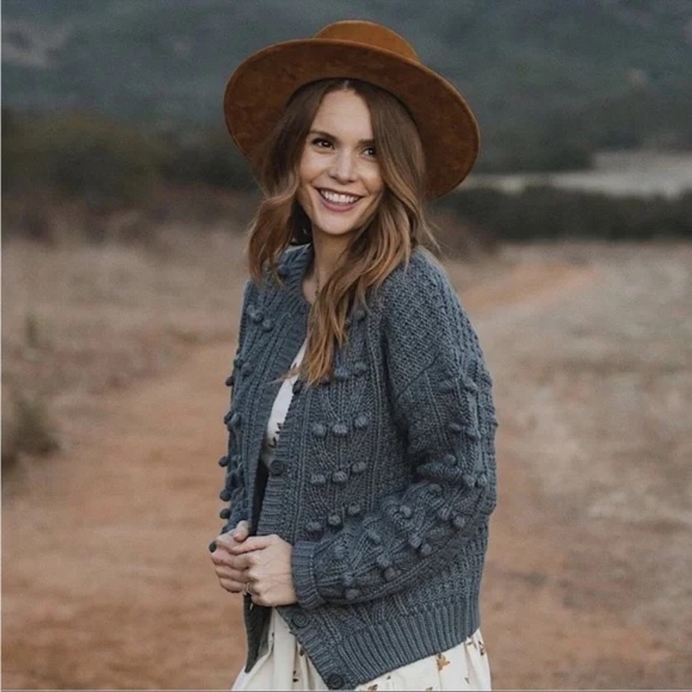 Medium bobble cardigan sweater from Rylee + Cru